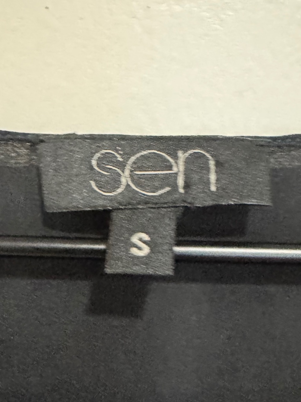 Sen 100% Silk Black & Gray Tie-Dye Top Size S Bat Wing Wide Sleeve Cinched Waist - Picture 4 of 5